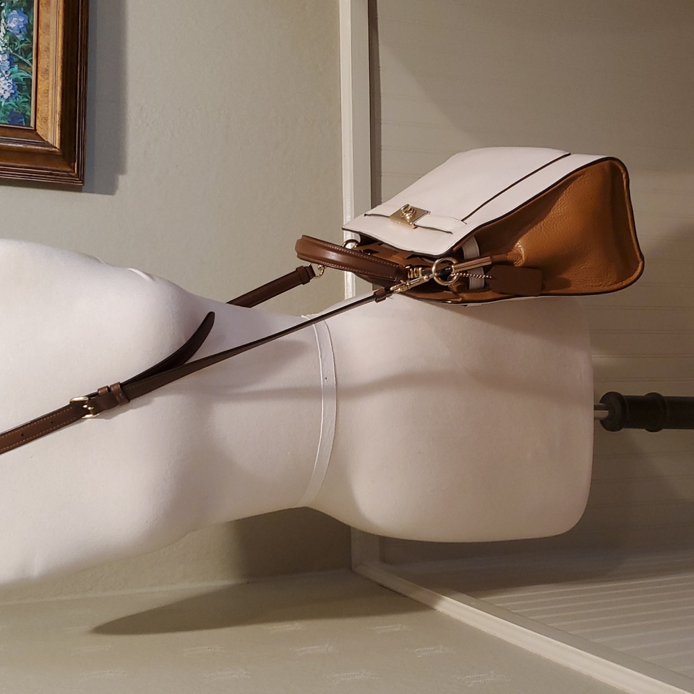 Like NEW Coach Belted Colorblock Lane Carryall Bag - Picture 8 of 13